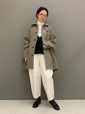 「アイテム（その他アウター）」を使った、yoshidadaさん（レディース・162cm）の秋コーディネート