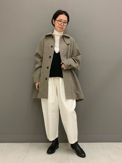 新品 かぐれ Wool short coat ショートコート Wool short coat（その他アウター）｜かぐれ（カグレ）の