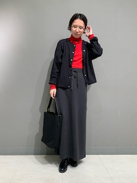 「かぐれ（カグレ）のBEAUTIFUL SHOES　MIDDLE-CUT SIDEGORE（ブーツ）」を使った、yoshidadaさん（レディース・162cm）の秋コーディネート