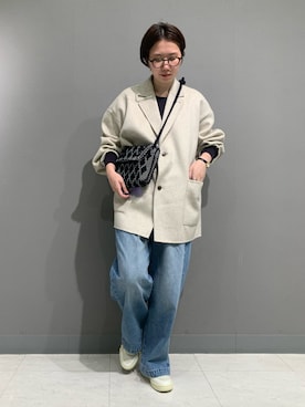 「かぐれ」｜「アイテム（その他アウター）」を使った、yoshidadaさん（レディース・162cm）の秋コーディネート