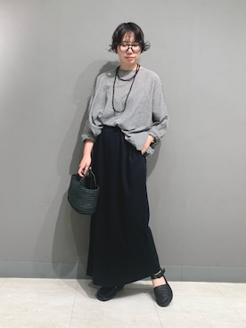 「かぐれ（カグレ）のコットンボイル2WAYワイドプルオーバー（シャツ/ブラウス、その他）」を使った、yoshidadaさん（レディース・162cm）の夏コーディネート