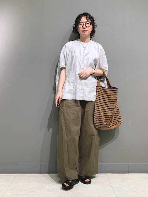 リネンスクエアケープシャツ
