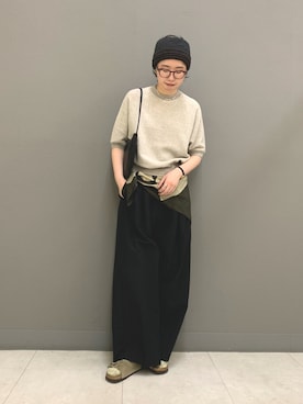 「かぐれ（カグレ）のアイテム（バッグ）」を使った、yoshidadaさん（レディース・162cm）の春コーディネート