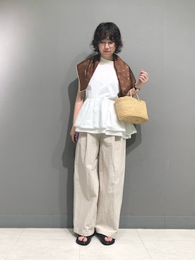 「かぐれ（カグレ）のアイテム」を使った、yoshidadaさん（レディース・162cm）の夏コーディネート