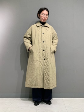 「アイテム（ダウンジャケット/コート）」を使った、yoshidadaさん（レディース・162cm）の秋コーディネート