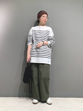 「かぐれ（カグレ）のアイテム（バッグ）」を使った、yoshidadaさん（レディース・162cm）の春コーディネート