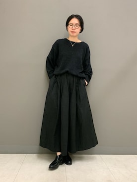 「かぐれ（カグレ）のBEAUTIFUL SHOES　MIDDLE-CUT SIDEGORE（ブーツ）」を使った、yoshidadaさん（レディース・162cm）の秋コーディネート