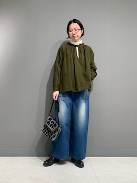 「かぐれ（カグレ）のアイテム（ニット/セーター）」を使った、yoshidadaさん（レディース・162cm）の秋コーディネート