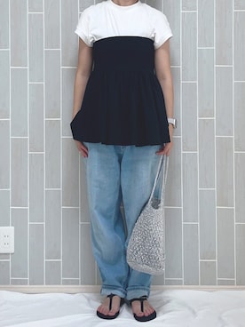 「JOURNAL STANDARD（ジャーナルスタンダード）のアイテム」を使った、sui𓆸さん（骨格ウェーブ・レディース・156cm）の夏コーディネート