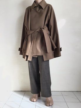 「Blanc YM（ブランワイエム）のアイテム」を使った、TITY niigataさん（レディース・160cm）の秋コーディネート