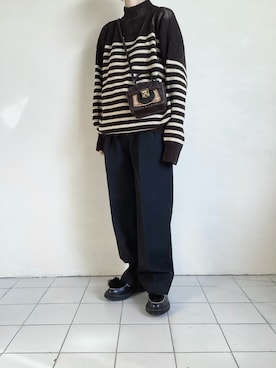 「ADIEU（アデュー）のアイテム」を使った、TITY niigataさん（レディース・160cm）の冬コーディネート