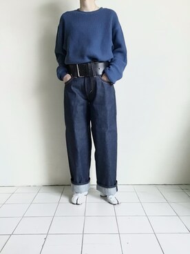 「RELAXFIT（リラックスフィット）のアイテム」を使った、TITY niigataさん（レディース・160cm）の冬コーディネート