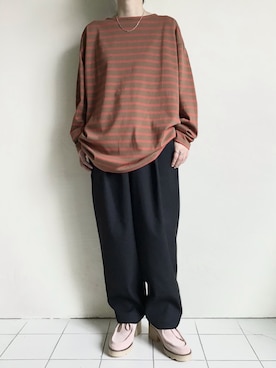 「UNTRACE（アントレース）のアイテム」を使った、TITY niigataさん（レディース・160cm）の秋コーディネート