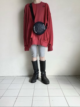 「SOSHIOTSUKI（ソウシオオツキ）のアイテム」を使った、TITY niigataさん（レディース・160cm）の春コーディネート