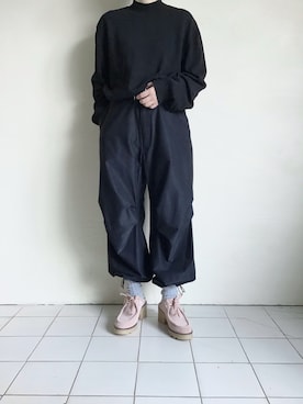 「アイテム（ブーティ、ピンク系）」を使った、TITY niigataさん（レディース・160cm）の冬コーディネート