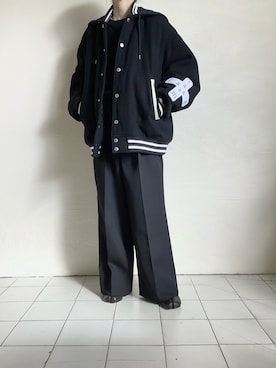 「FACETASM（ファセッタズム）のアイテム（ジャケット/アウター）」を使った、TITY niigataさん（レディース・160cm）の冬コーディネート