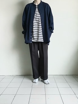 「Blanc YM（ブランワイエム）のアイテム」を使った、TITY niigataさん（レディース・160cm）の春コーディネート