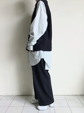 「Blanc YM（ブランワイエム）のアイテム」を使った、TITY niigataさん（レディース・160cm）の秋コーディネート