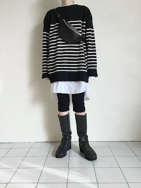 「eb.a.gos（エバゴス）のアイテム」を使った、TITY niigataさん（レディース・160cm）の春コーディネート
