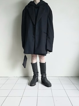 「stein（シュタイン）のアイテム（ジャケット/アウター）」を使った、TITY niigataさん（レディース・160cm）の冬コーディネート