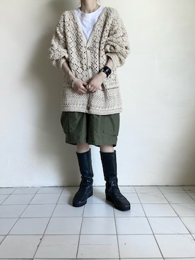 「eb.a.gos（エバゴス）のアイテム」を使った、TITY niigataさん（レディース・160cm）の夏コーディネート