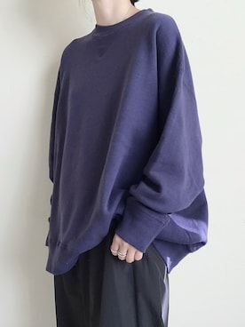 「stein」｜「アイテム（スウェット）」を使った、TITY niigataさん（レディース・160cm）の秋コーディネート