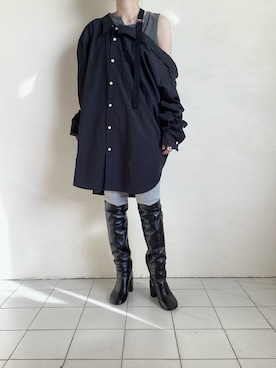 「TAKAHIROMIYASHITATheSoloIst.（タカヒロミヤシタザソロイスト）のアイテム（トップス）」を使った、TITY niigataさん（レディース・160cm）の冬コーディネート