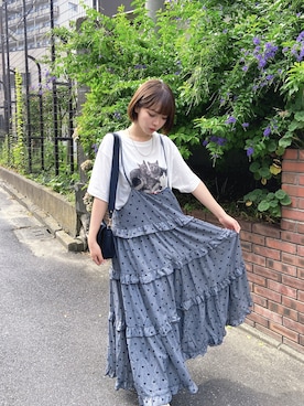 「真夏のアクティブスタイル」｜「アイテム（ワンピース/ドレス）」を使った、コウさん（レディース・162cm）の夏コーディネート