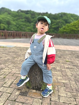 「アイテム（キャップ）」を使った、いちまるさん（キッズ・90cm）の夏コーディネート