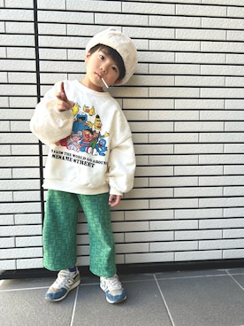 「Birthday（バースデイ）のアイテム」を使った、いちまるさん（キッズ・100cm）の春コーディネート