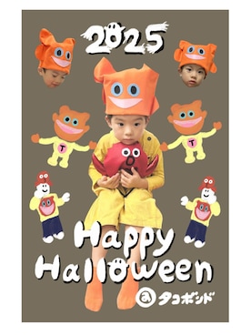 「アイテム（サロペット/オーバーオール）」を使った、いちまるさん（キッズ・90cm）の秋コーディネート