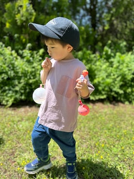 「アイテム（Tシャツ/カットソー）」を使った、いちまるさん（キッズ・90cm）の夏コーディネート