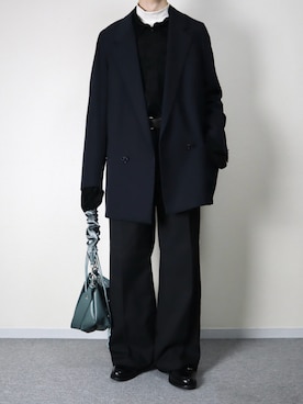 「アイテム（ローファー）」を使った、takakiさん（メンズ・165cm）の秋コーディネート