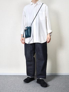 「On（オン）のOn Cloud（スニーカー）」を使った、takakiさん（メンズ・165cm）の春コーディネート