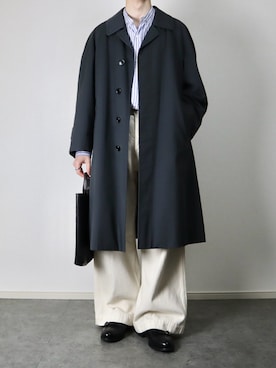 「BURBERRY（バーバリー）のアイテム」を使った、takakiさん（メンズ・165cm）の春コーディネート