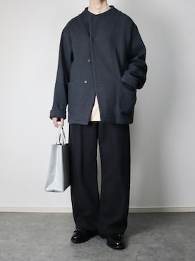 「Berwick1707（バーウィック）のアイテム」を使った、takakiさん（メンズ・165cm）の冬コーディネート