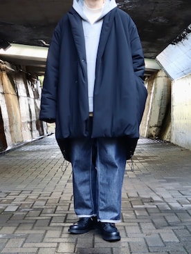 「BASISBROEK（バシスブルック）のアイテム（ジャケット/アウター）」を使った、takakiさん（メンズ・165cm）の冬コーディネート