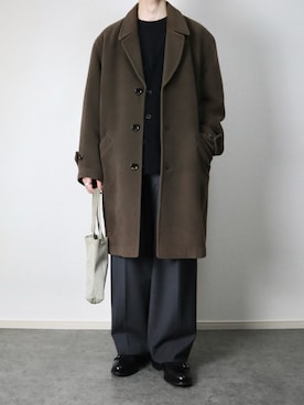 「BATONER（バトナー）のアイテム」を使った、takakiさん（メンズ・165cm）の冬コーディネート