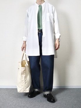 「HARUTA」｜「アイテム（その他）」を使った、takakiさん（メンズ・165cm）の春コーディネート