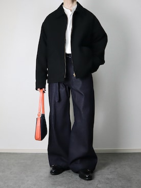 「Berwick1707（バーウィック）のアイテム」を使った、takakiさん（メンズ・165cm）の冬コーディネート