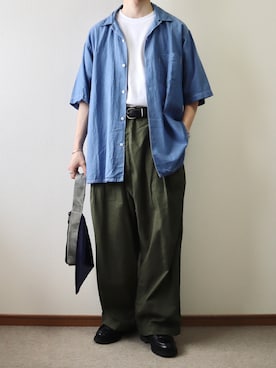「Hanes」｜「アイテム（その他）」を使った、takakiさん（メンズ・165cm）の夏コーディネート