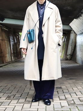 「GIANNI VERSACE（ジャンニヴェルサーチ）のアイテム」を使った、takakiさん（メンズ・165cm）の秋コーディネート