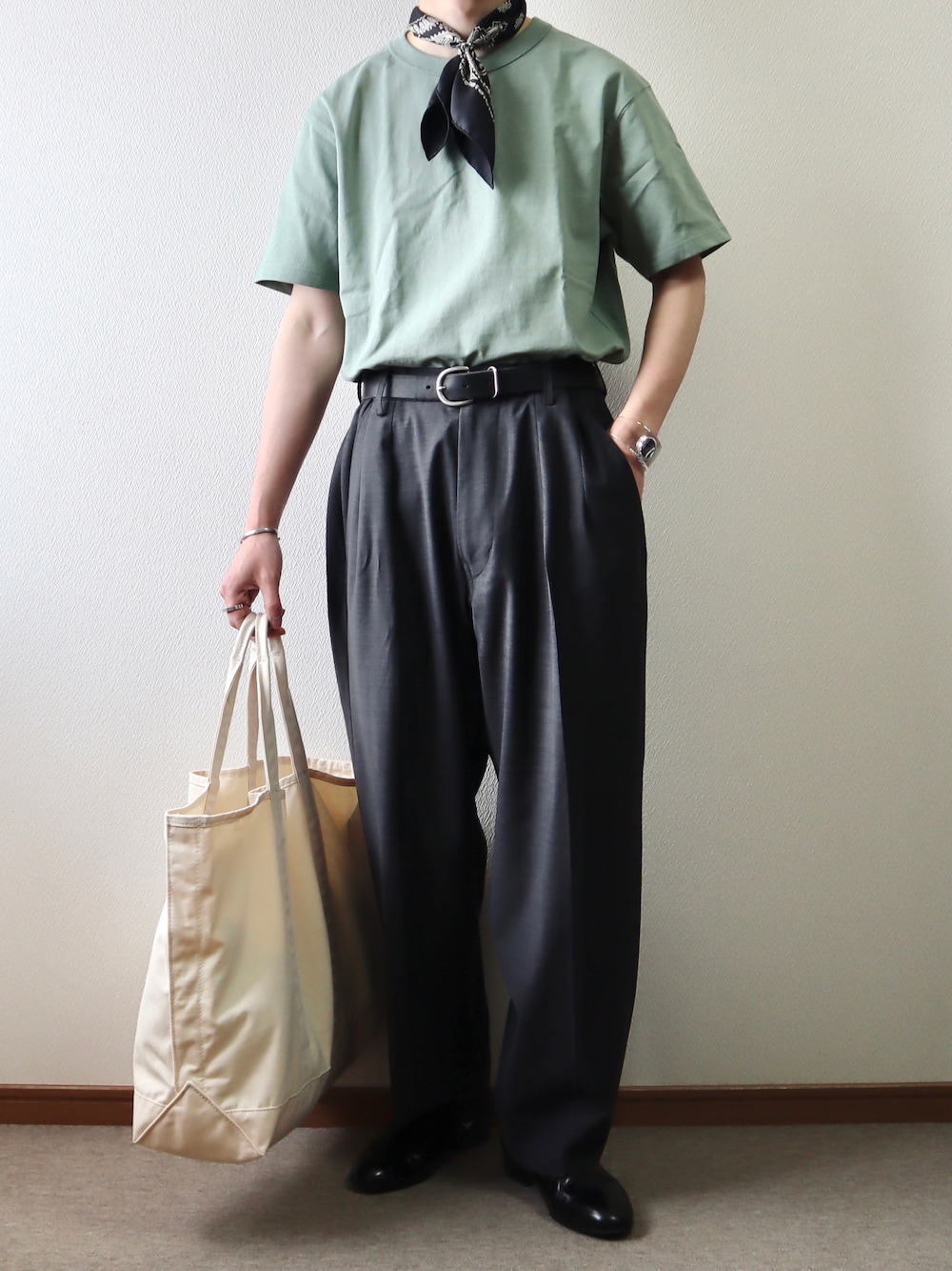 MARGARET HOWELL（マーガレットハウエル）の「PAISLEY SILK SCARF