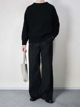 「アイテム（トートバッグ）」を使った、takakiさん（メンズ・165cm）の秋コーディネート