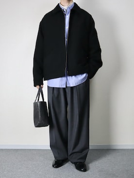 「アイテム（ドレスシューズ）」を使った、takakiさん（メンズ・165cm）の秋コーディネート