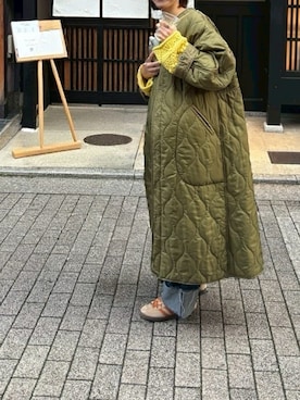 「アイテム（ノーカラージャケット）」を使った、　𝙵𝚞.𝚞さん（レディース・161cm）の秋コーディネート