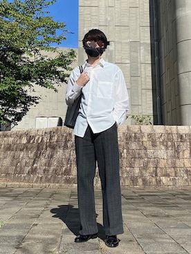 「HARUTA（ハルタ）のHARUTA　ハルタ　本革　3E　ヒールアップスポック #476（ドレスシューズ）」を使った、Takumiさん（メンズ・177cm）の夏コーディネート