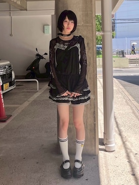 「アイテム（キャミソール）」を使った、CandyStripperさん（レディース・166cm）の夏コーディネート