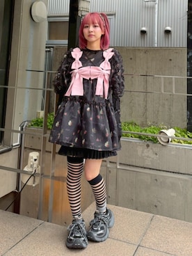 「カシュクール」｜CandyStripperさん（レディース・148cm）の春コーディネート