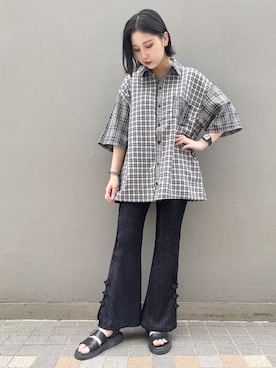 CandyStripperさん（レディース・161cm）の夏コーディネート